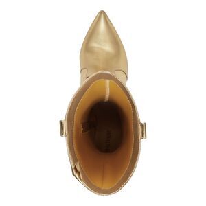 THALIA SODI Womens Beige Cushioned Pointed Toe Stiletto Zip-Up Dress Heeled Boots M main image 0